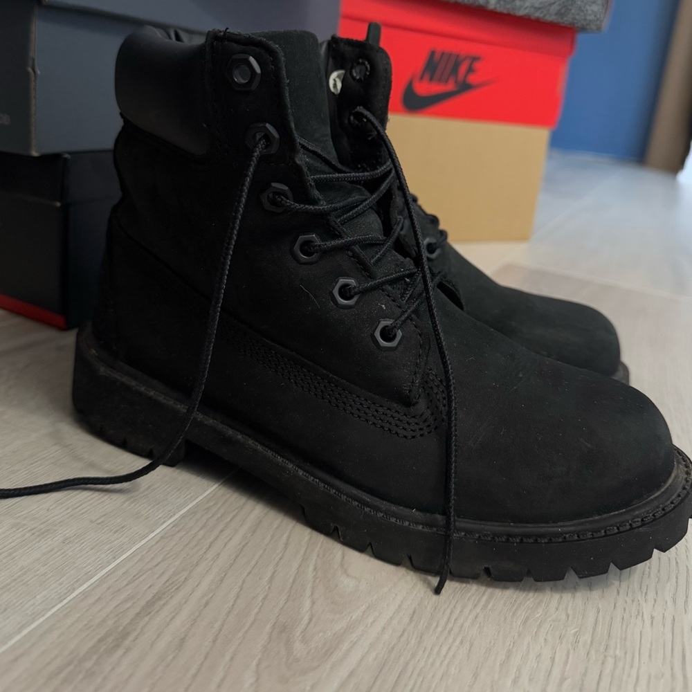 Timberland Premium 6" Boot - Big Kid - Black